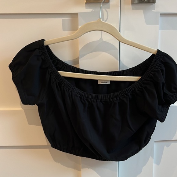 Aritzia Wilfred Black Adelisa Crop Top - Picture 4 of 8